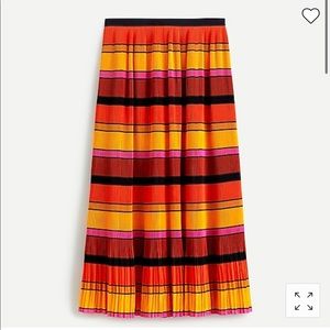 J. Crew midi skirt, mini pleats, size 2, new with tags